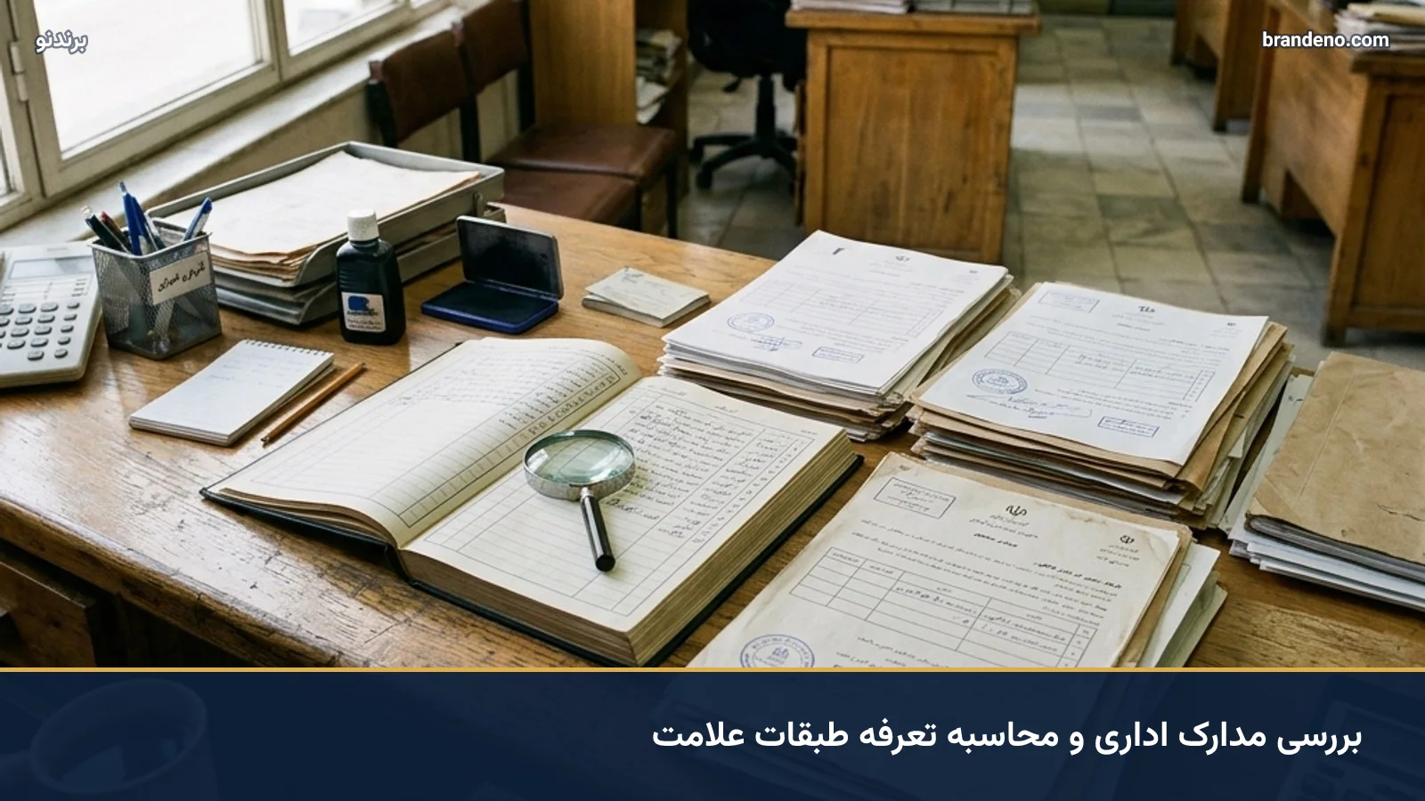 بررسی مدارک اداری و محاسبه تعرفه طبقات علامت
