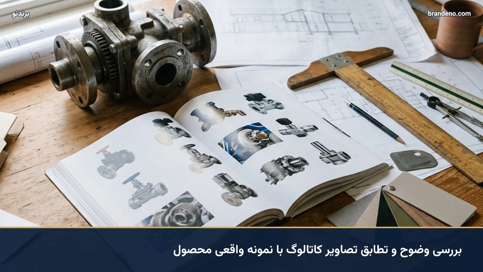 بررسی وضوح و تطابق تصاویر کاتالوگ با نمونه واقعی محصول