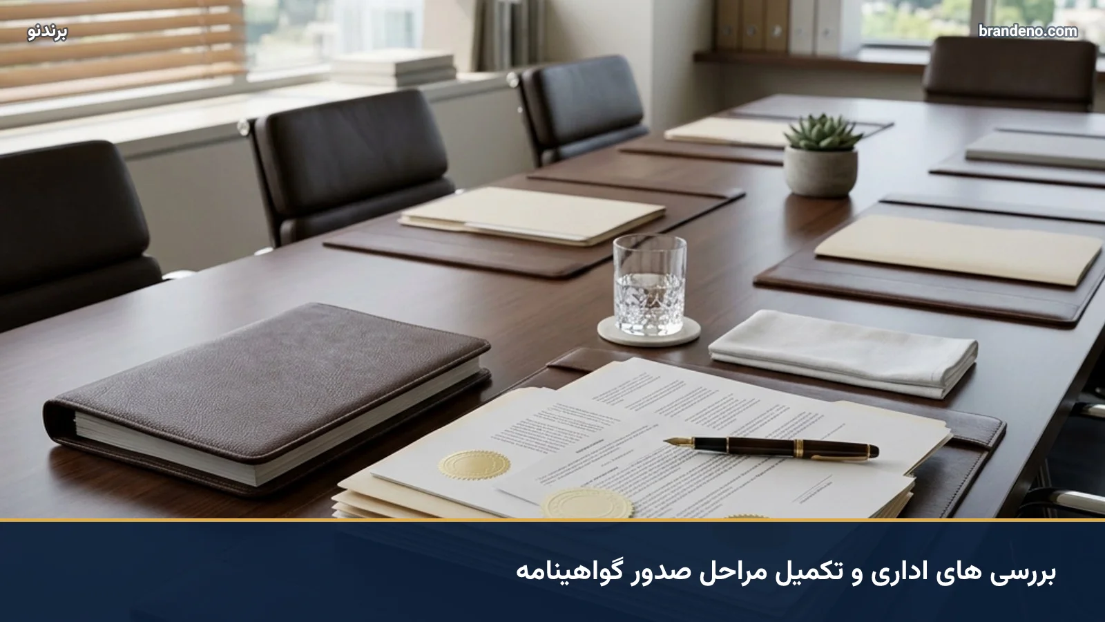 بررسی های اداری و تکمیل مراحل صدور گواهینامه